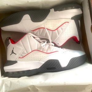 jordan red white and grey.. size 11